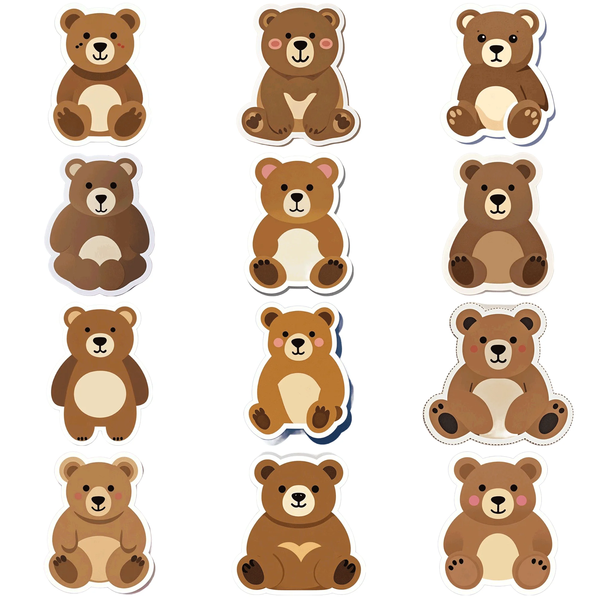 50 stuks schattige cartoon teddybeer illustratie prints voor kraamcadeau groothandel 50 stuks cartoon teddybeer illustratie