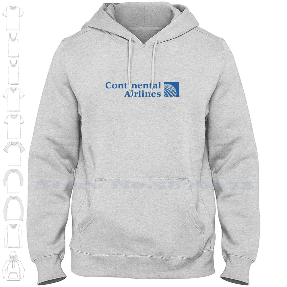 

Continental Airlines Logo Unisex Clothing 100% Cotton Sweatshirt Printed Brand Logo Graphic Hoodie