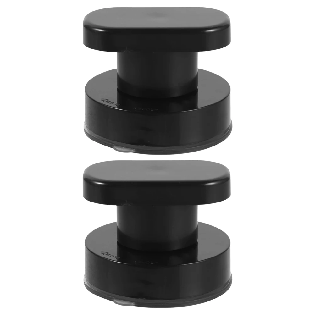 

2pcs Bathroom Handrail Sucker Black Plastic Elder Cabinet Pull Knobs Strong Suction Bath Safety Shower Toilet Bathtub