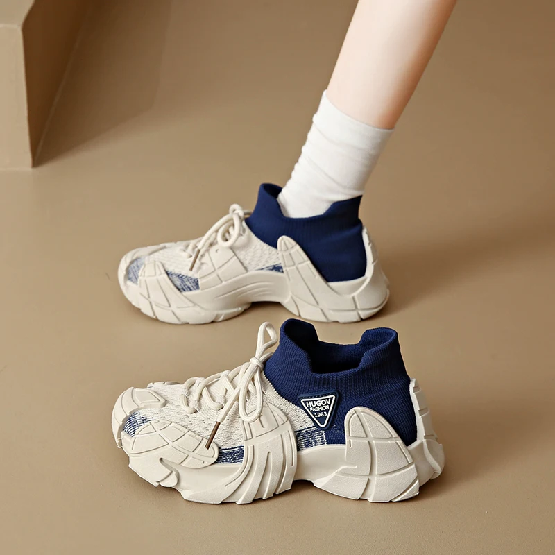 

CRLAYDK женские туфли без шнуровки, спортивные кроссовки со средним верхом для ходьбы и бега, дышащие модные теннисные лоферы на платформе для женщин