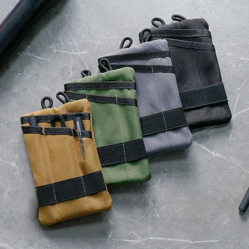 1PC Portable Lost-proof Change Key Card Holder Outside EDC Kit Camo Fanny Pack Change Card Key Holder Cell Phone Bag EDC Pouch