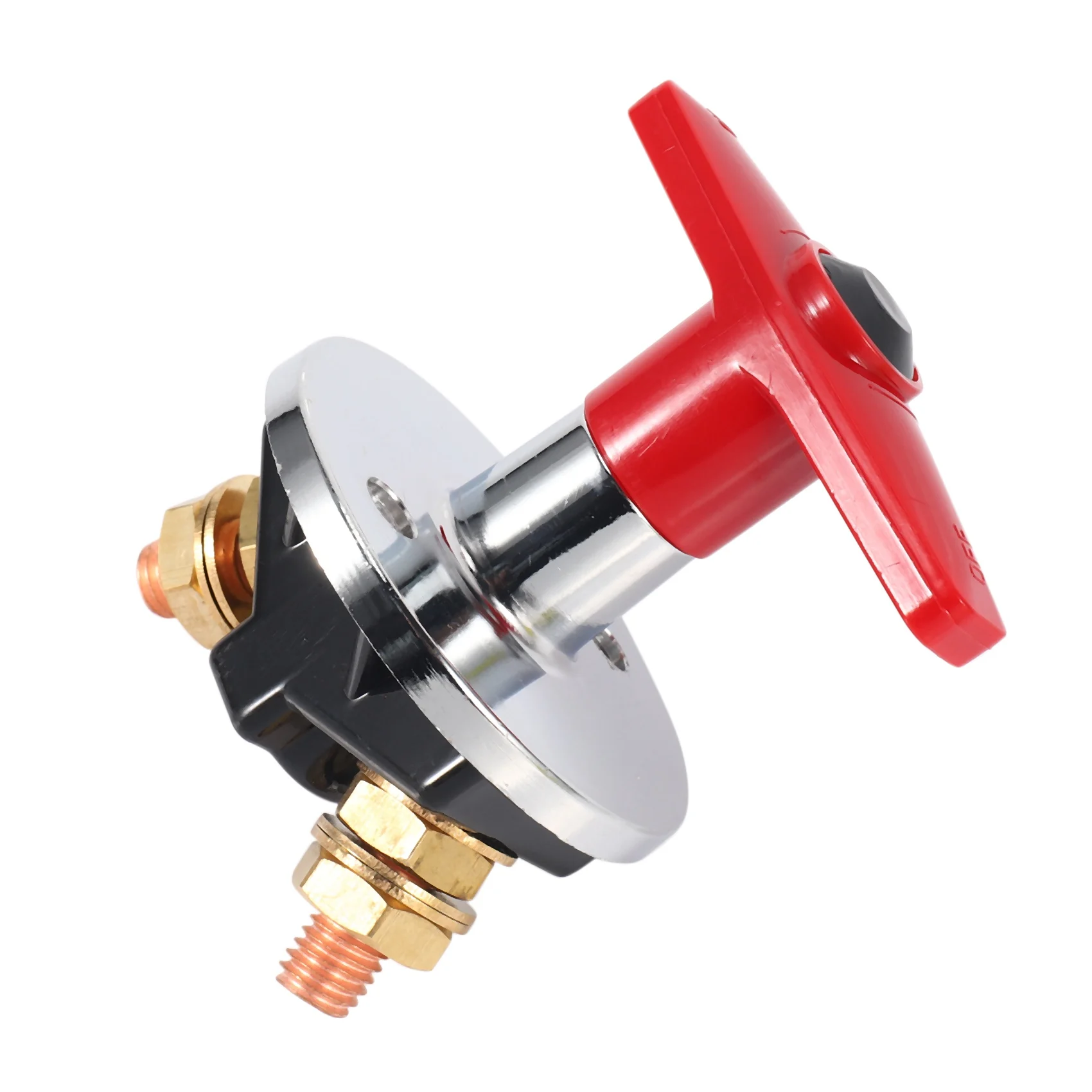 ABAN Battery Disconnect Cut Off Kill Switch 500Amp Isolation Switch 12-60V Car Boat Truck Fixed Handle Key for Car, Marine, Comm