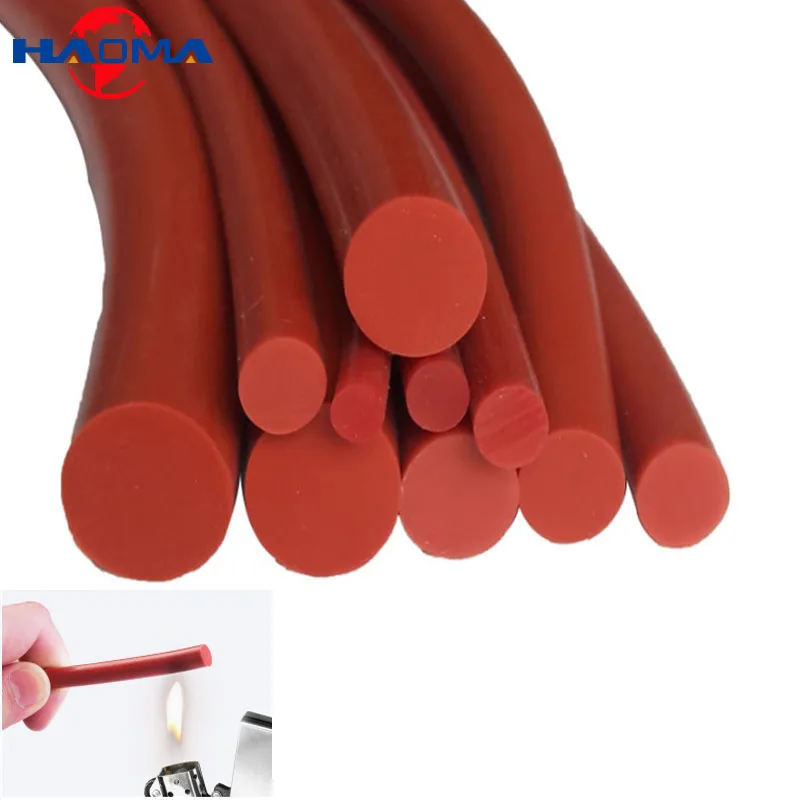 

Diameter 1mm-20mm Red Solid Round Silicone Sealing Strip Silicon Cord Rod Waterproof Trim Seal Strips Window O Ring Gasket