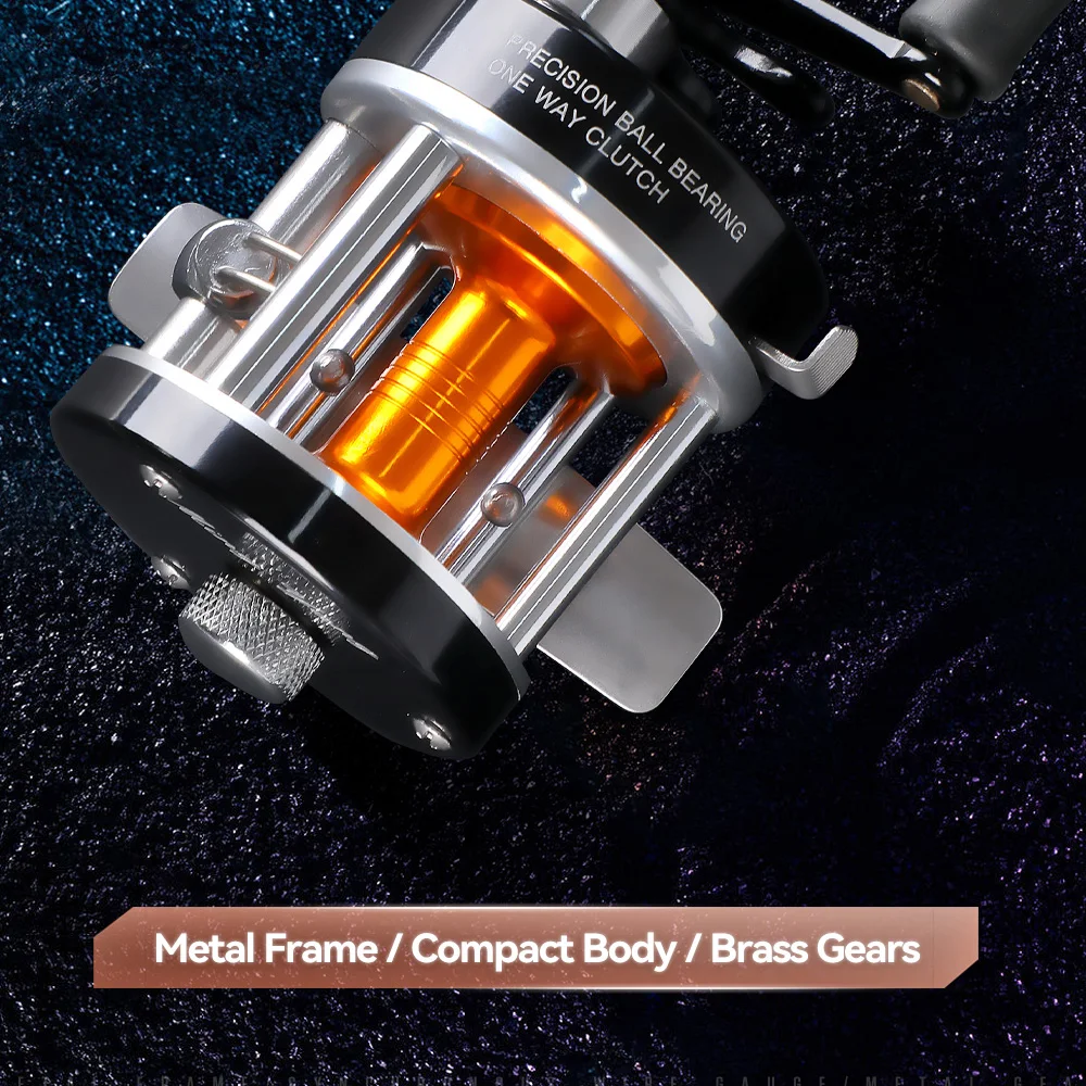 WEIHE CL25 Angelrolle Vollmetall-Guss Exquisite Baitcasting-Angelrolle – Detail 2
