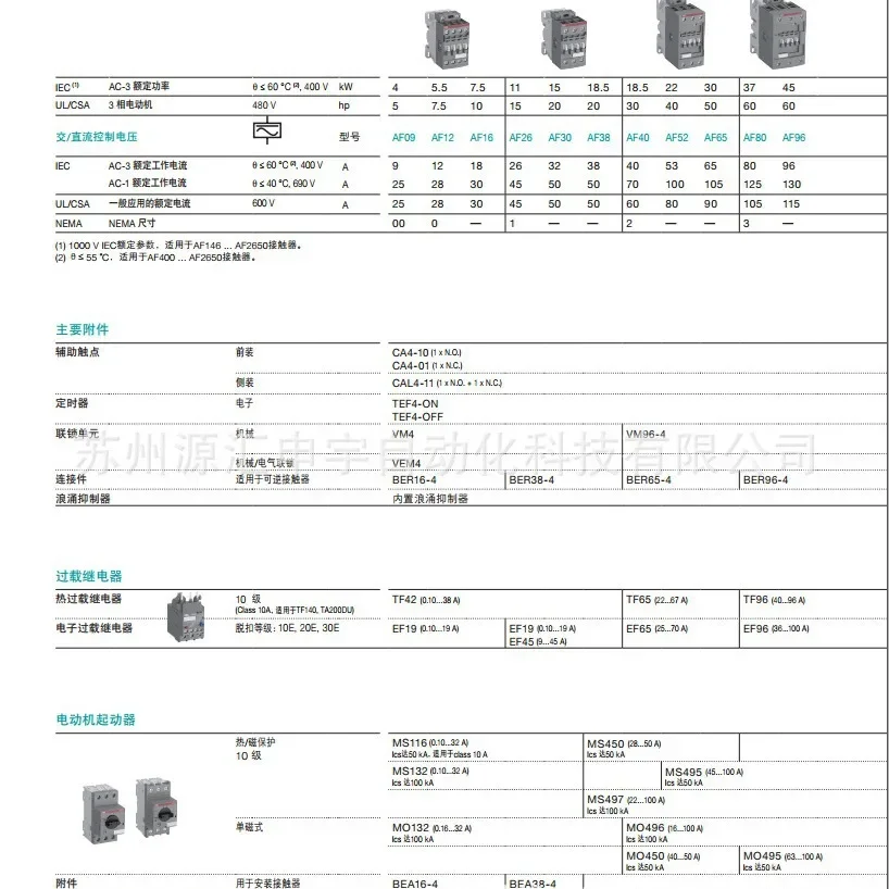 2026 ABB AC And DC Contactor AF12Z- 30-10-21 * 24-60V AC/20-60V DC Original Genuine