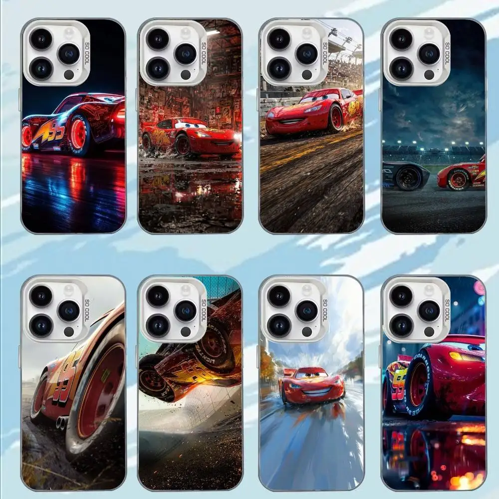 Casing Ponsel Film L-Lightning Mc-MCQueenS-S Untuk iPhone 17,16,15,14,13,12,11,Mini,Pro,MAX Matte Anti Benturan