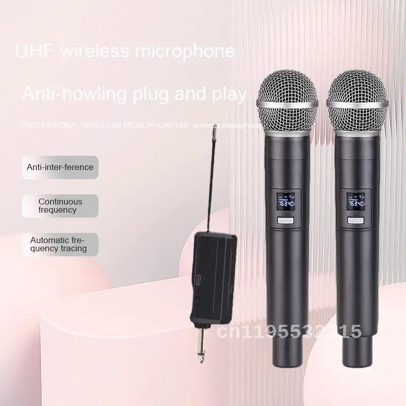 Professional Wireless Microphone Home Outdoor Performance Live Singing Microphone V Section U Section FM Microphone