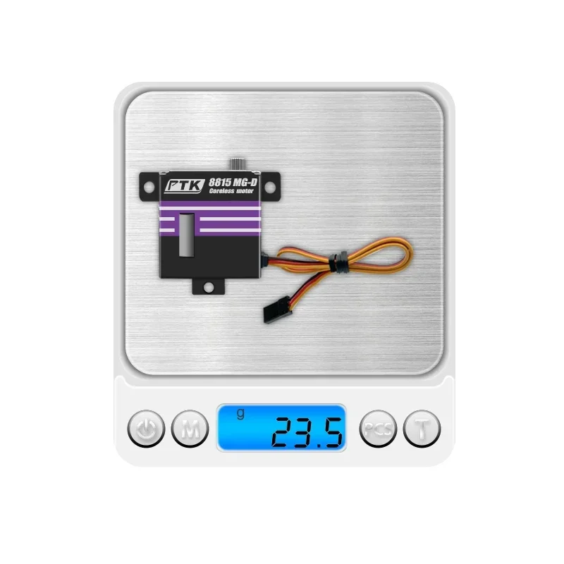 

PTK 8815 MG D 15 кг Цифровой сервопривод с высоким крутящим моментом, полностью металлические шестерни, бессердечный двигатель, программируемый для радиоуправляемого планера, модели самолета с фиксированным крылом