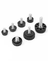 M6 M8 Rubber Shock Absorber Furniture Non-Slip Foot Pad Adjustable Rubber Belt Screw Foot Pad Machine Foot Pad
