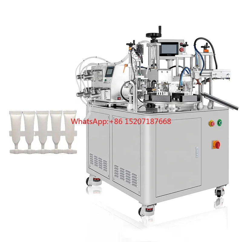 Vial Strip Tube Essence Filling and Sealing Machine Disposable Hair Mask Precise Ceramic Pump Filling Machinery