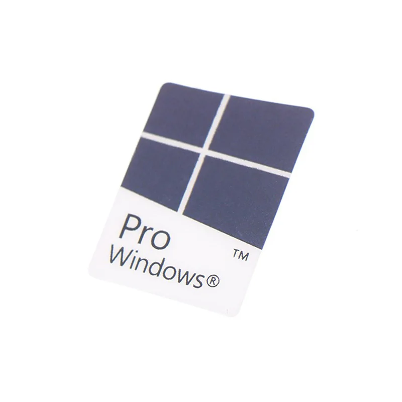10 stücke blau notebook desktop computer windows10 aufkleber win10 pro label