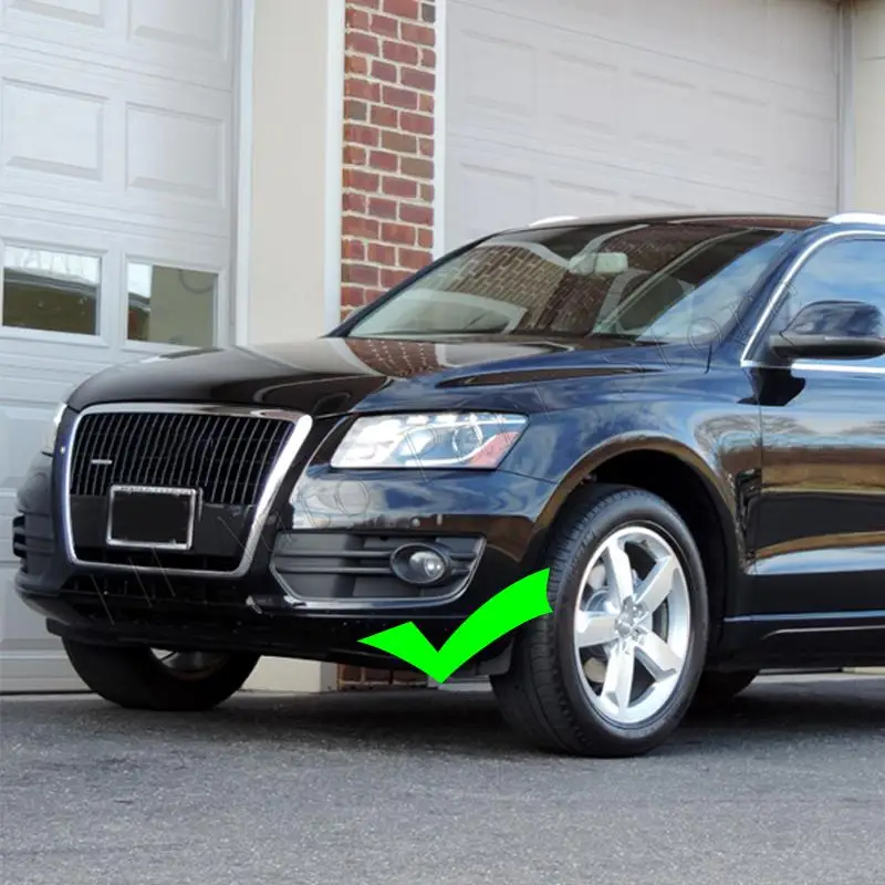 1PC Car Front Bumper Fog Lamp Light Cover Frame Foglight Trim Lid Bezel Hood For Audi Q5 2009 2010 2011 2012 image 2