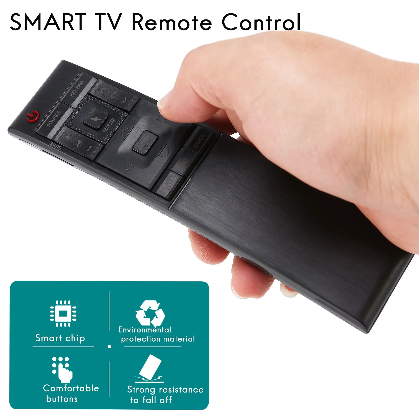 Replacement Smart Remote Control for SAMSUNG SMART TV Remote Control BN59-01220E BN5901220E RMCTPJ1AP2