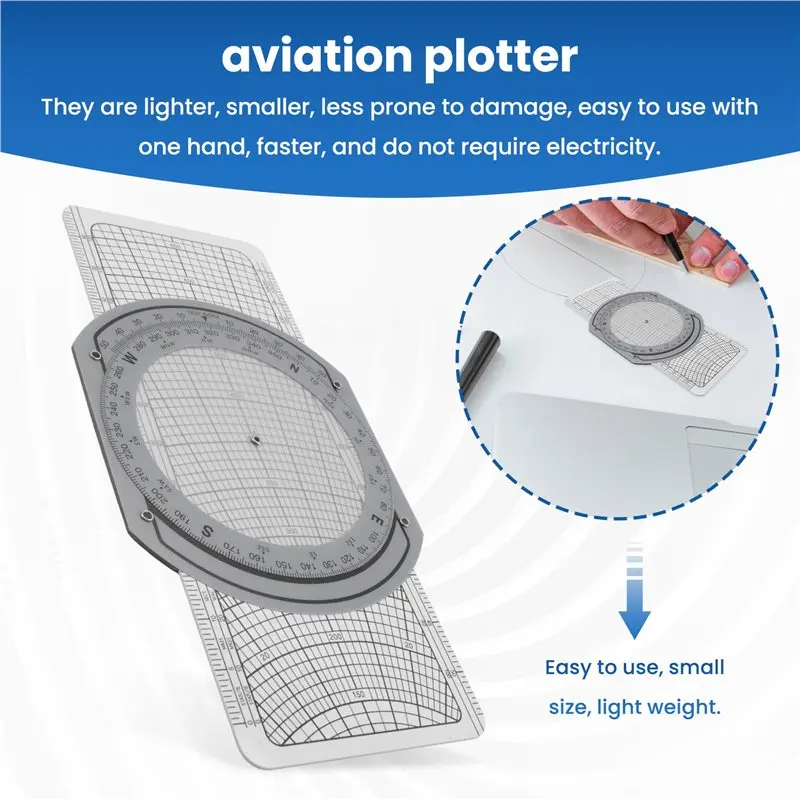 A86P-Flight Computer Aviation Plotter Rundschieber, die im Aviation Flight Training Pilot Training, Internships verwendet wird