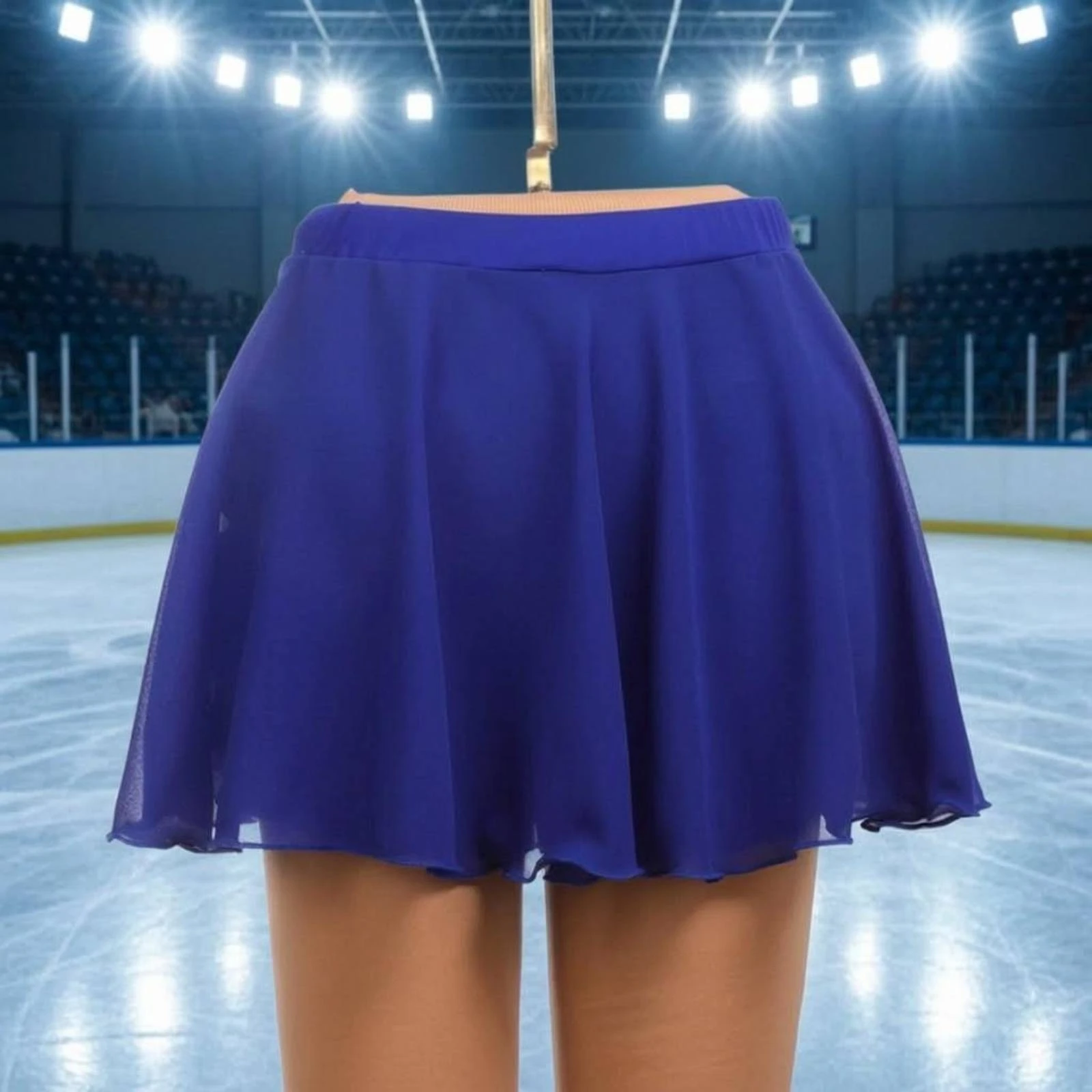 Skirted Skating Shorts Pull-on Skating Skort Sports Protection Gear Wavy Hem Athletic Clothing Lightweight