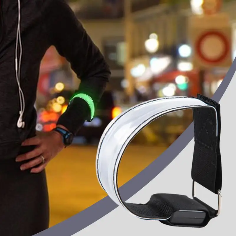 

Спорт на открытом воздухе, ночной бег, повязка на руку, светодиодная лампа, USB перезаряжаемый ремень безопасности, предупреждающий браслет на руку, ногу, велосипедный фонарь