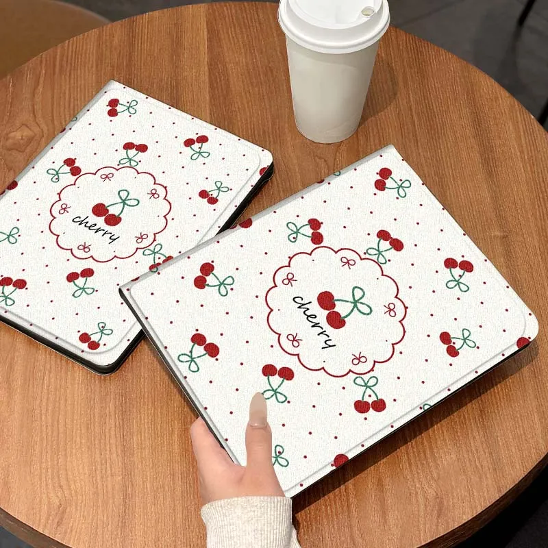 

Cherry cartoon heart design For Lenovo Pad Tab Legion Xiaoxin Y900 Y700 K10 M10 P11 3rd Pro GT Plus Gen Cover Tablet Case
