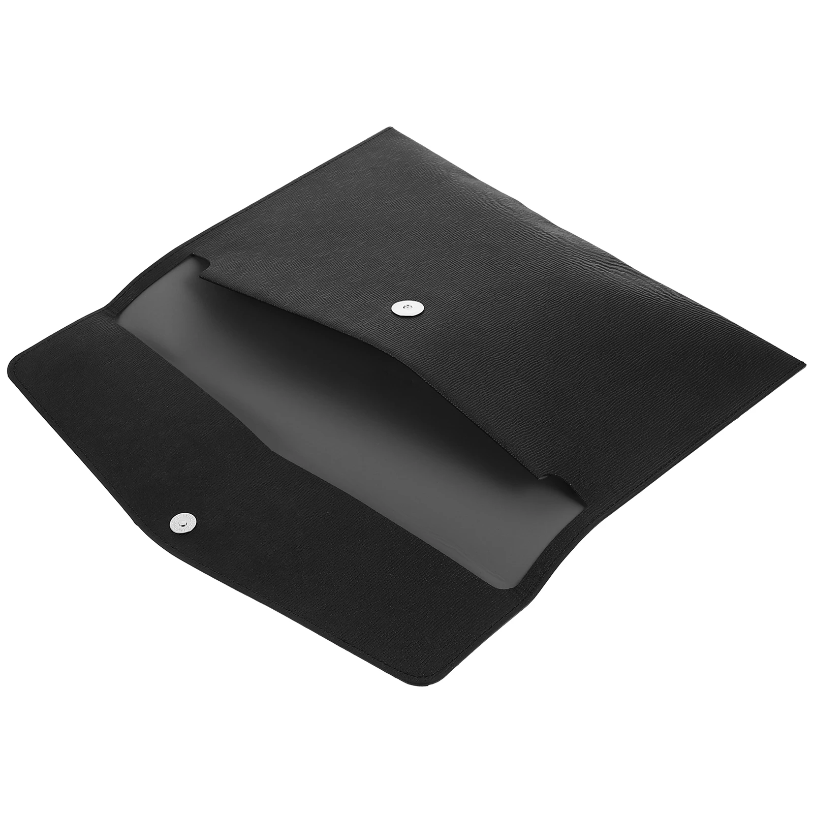 

1pc Faux Reusable Document Portable Organizer Storage Pouch For Office Business Travel Anti-Impact Wear Resistant Dirt