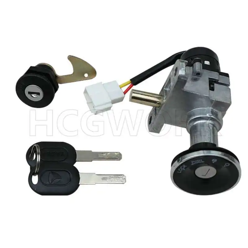 

Electric Scooter Accessories Door Lock Key Set Ignition Switch Side Cover Lock for Yadea G5 Dt6 De3 X5 Z3s Q6