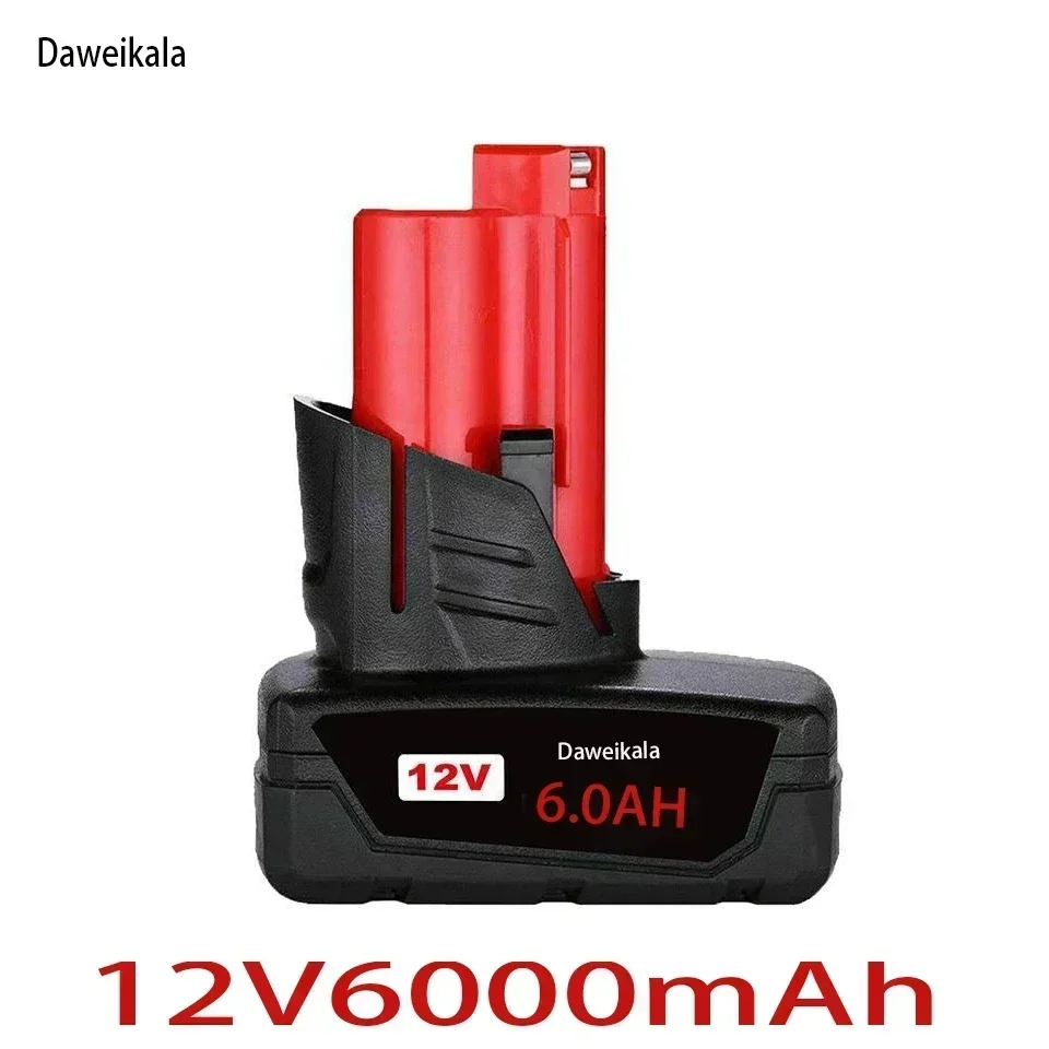 TURPOW 12V 6000MAH rechargeable battery for Milwaukee M12 XC cordless tool 48-11-2402 48-11-2411 battery 48-11-2401 MIL-12A-L