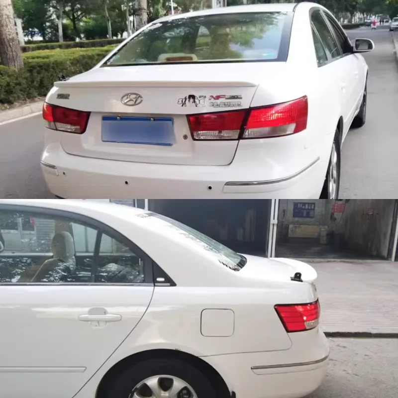 2005 2006 2007 2008 2009 2010 for hyundai sonata rear trunk roof wing spoiler ABS material high quality by primer or DIY paint
