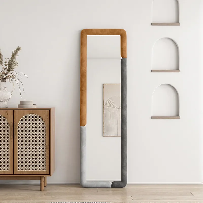 for Nordic Full Length Mirror Home Bedroom Living Room Floor to Ceiling Mirror Clothing Store Fitting Mirror Ins Style