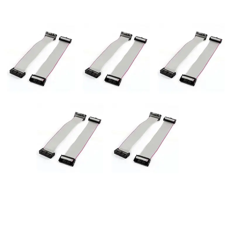 A69E10 Pieces 2.54 Mm Pitch 20 Pin F/F IDC Flat Ribbon Cable Connector