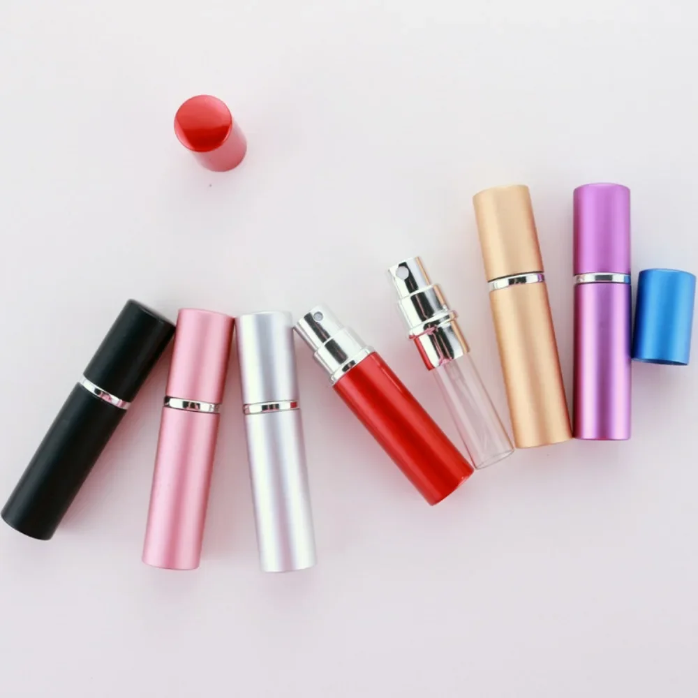 5/7/10PCS 5ml Portable Refillable Perfume Bottle With Spray Scent Pump Empty Cosmetic Containers Mini Atomizer Bottle Travel