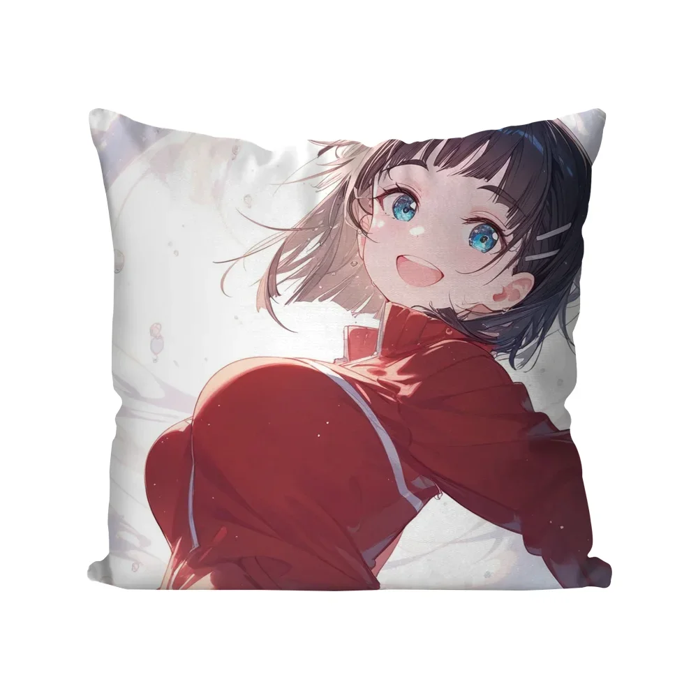 Kirigaya Suguha Animation S-Word A-Art O-Online Pillow Case Square Pillow BedroomSofaLeisureCarLiving Room Home Decoration 40X40 #6