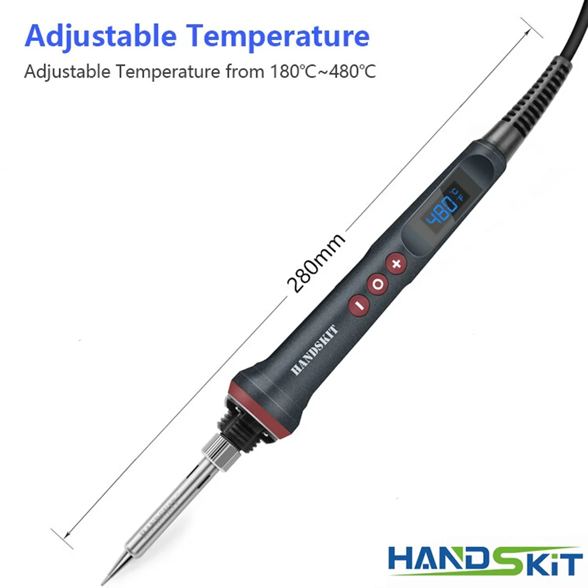 Handskit 927 110/220V 90W Digital Temperature Adjustable Soldering Iron With Accessories