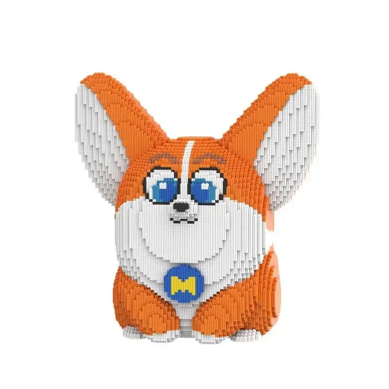 3D Puzzle Building Block para Meninos e Meninas, Tide Play, Small Flying Dog, 46cm High Gift