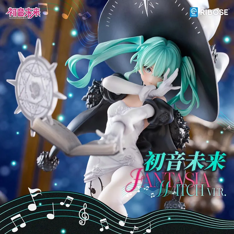 

25cm Genuine RIBOSE RISE UP Fantasia Witch Hatsune Miku Anime Action Figure Model Toys Gift for Birthday