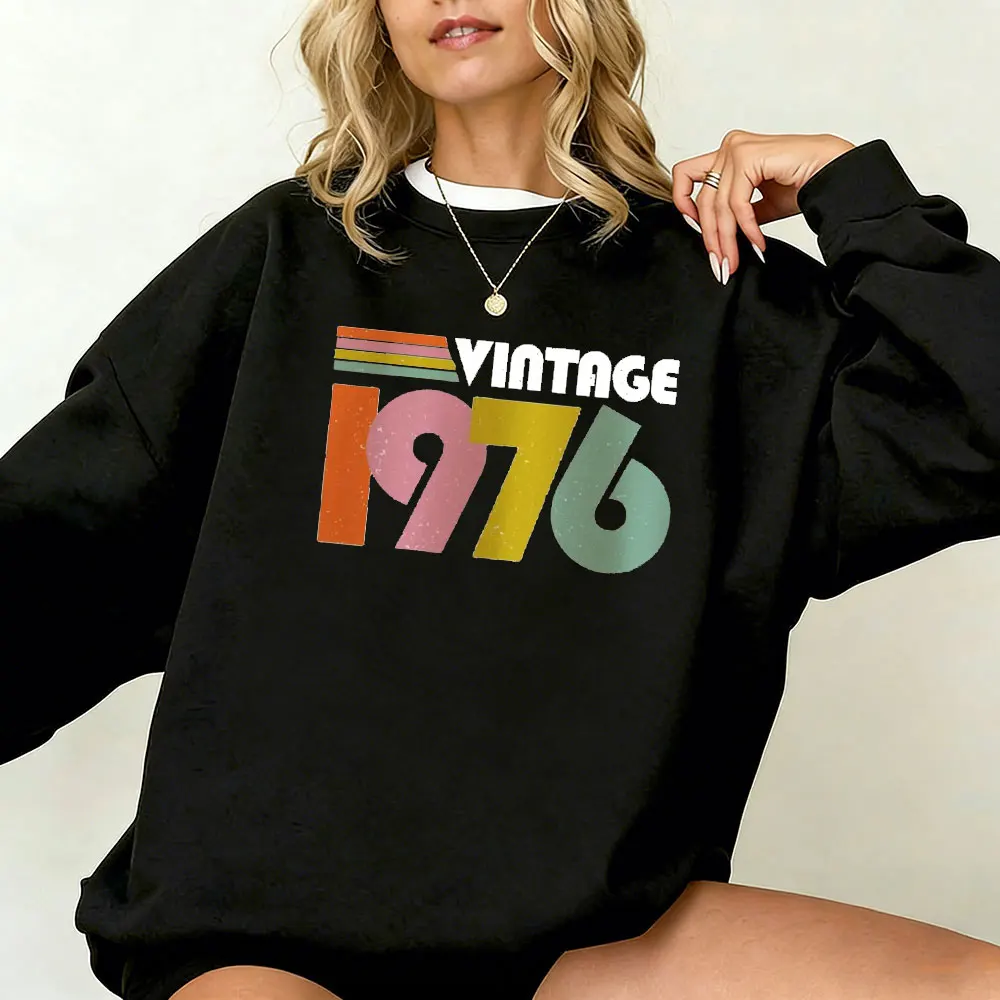 

Винтажный свитшот 1976 года, подарок на 50-летие для женщин, подарок на 50-летие для мамы, свитер на пятидесяточий день рождения, подарок для неё, родившейся в 1976 году, уникальный подарок
