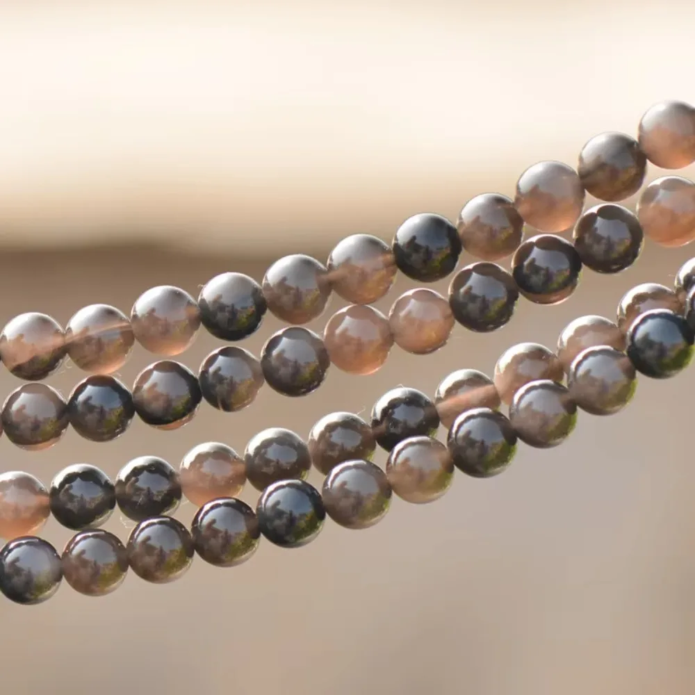 

Бусины из натурального ледяного обсидиана класса А, не окрашенные, 4–14 мм, гладкая полированная круглая нить 15 дюймов.