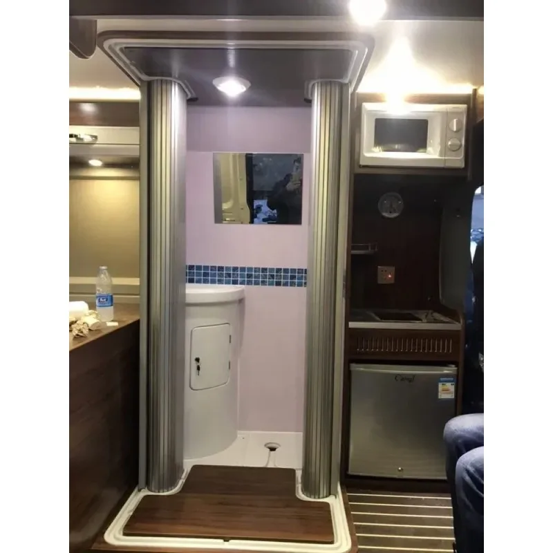 

cross-border PVC ABS Shutter Slat RV Toilet Door RV Door Kit Large Sliding Shower Campervan For Caravan Bathroom