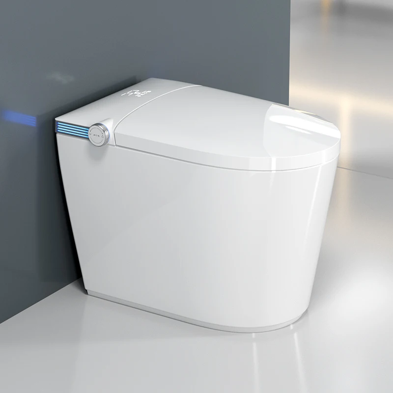 

Высококачественный женский умный туалет для отеля, электрический безрезервуарный с дистанционным управлением, подогрев сиденья, в комплект входят квадратные формы чаши