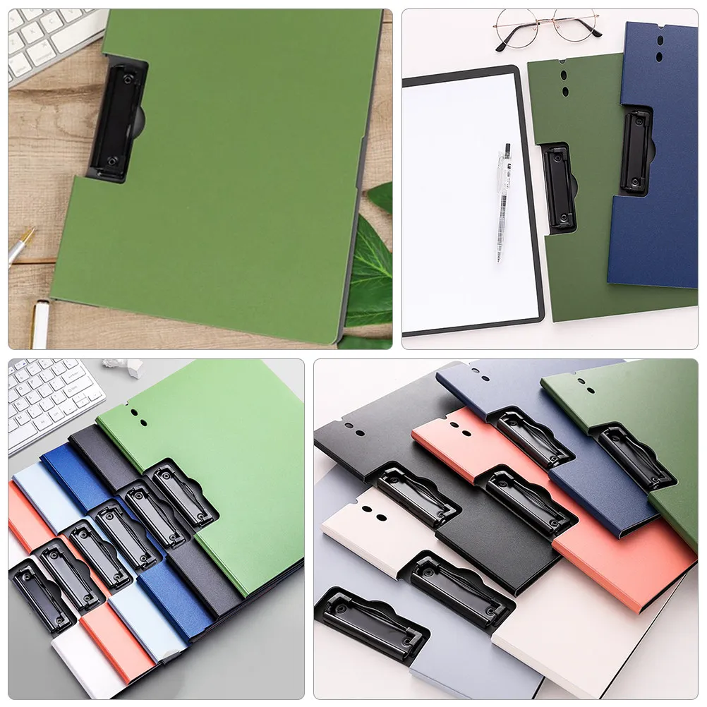 

2Pcs A4 Board Clips Smooth Writing Surface Document File Folders Portable Writing Pads Office Supplies Paper File Holders