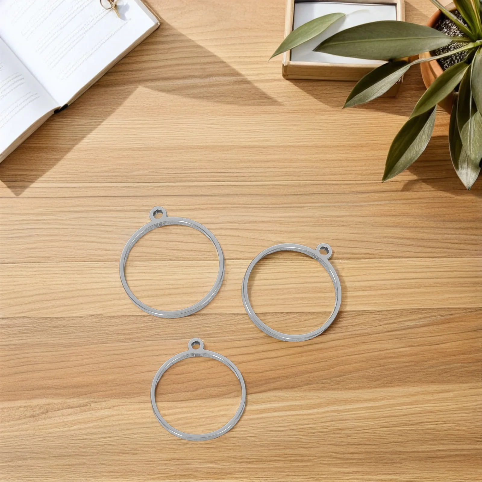 

10pcs Stainless Steel Open Back Bezel Pendants Hollow Frame For Diy Resin Crafts Cabochon Jewelry Making Supplies Pendant Blanks