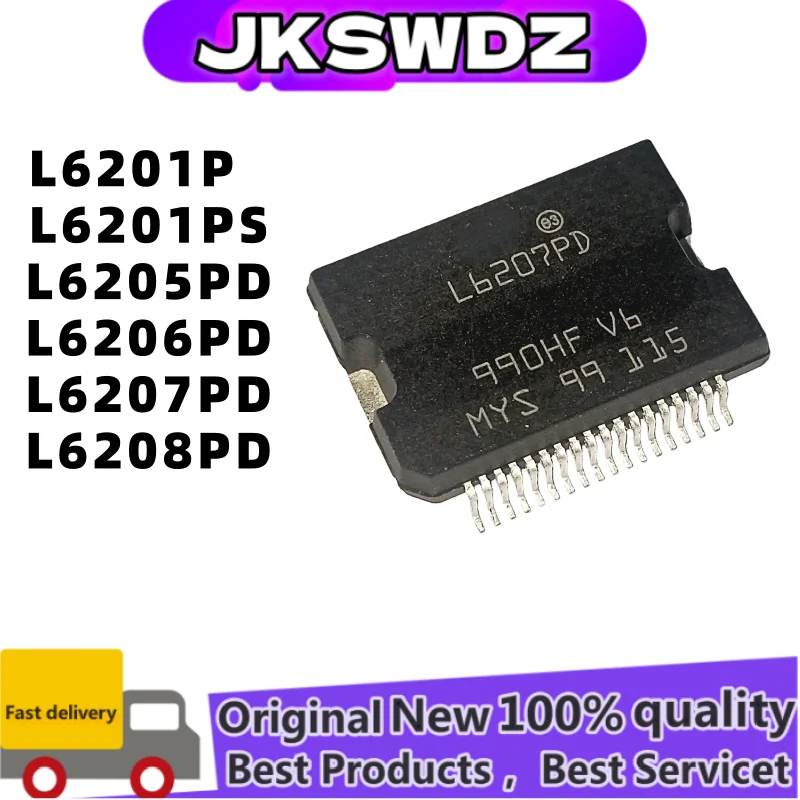 

2PCS 100% NEW L6201P L6201PS L6205PD L6206PD L6207PD L6208PD HSOP20 HSOP36 Best quality