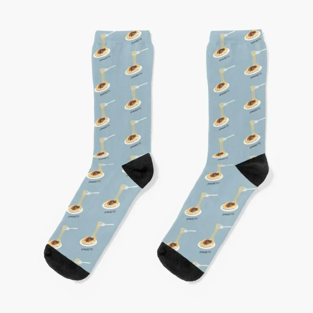 Spaghetti Socks funny gift funny sock summer designer Socks For Men Women's