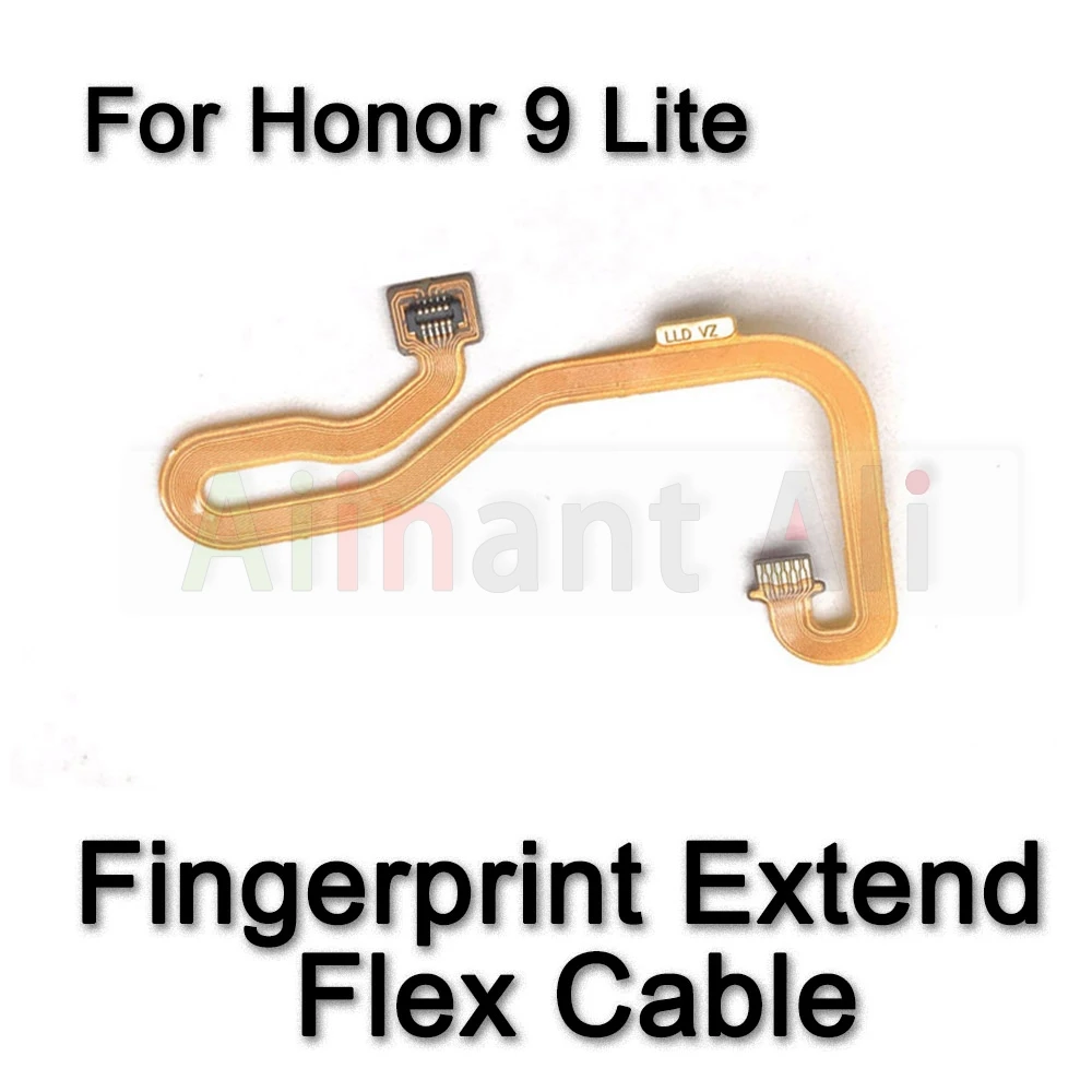 Aiinant Back Home Button Key Connector Touch ID Finger Scanner Fingerprint Sensor Flex Cable For Huawei Honor 9 9i 9X Lite