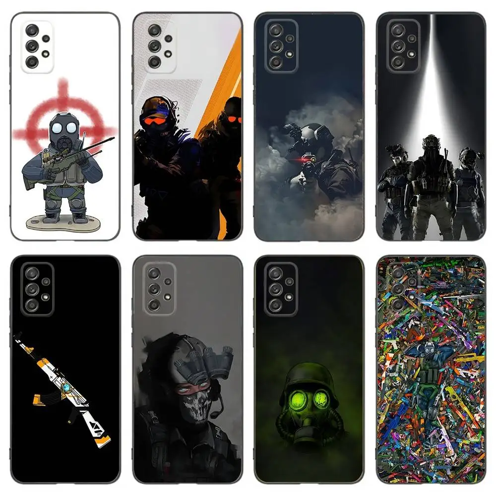 

C-CS GO 2 Game Phone Case For Samsung Galaxy A 91,80,73,72,53,52,51,22,5G,Plus,J,Note Soft Black Cover