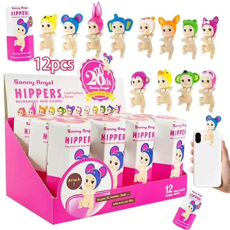 

HO TSALE Sonny angel hippers Blind Box Hippers Looking Back Series Anime Figure Mini Model Doll Toys for Children Birthday Gifts