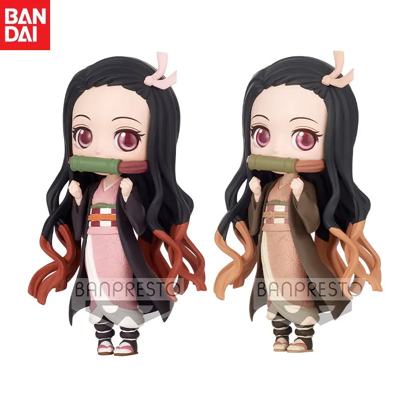 

In Stock Bandai Original Q Posket Anime Demon Slayer Kamado Nezuko Action Figure Model Children's Gifts