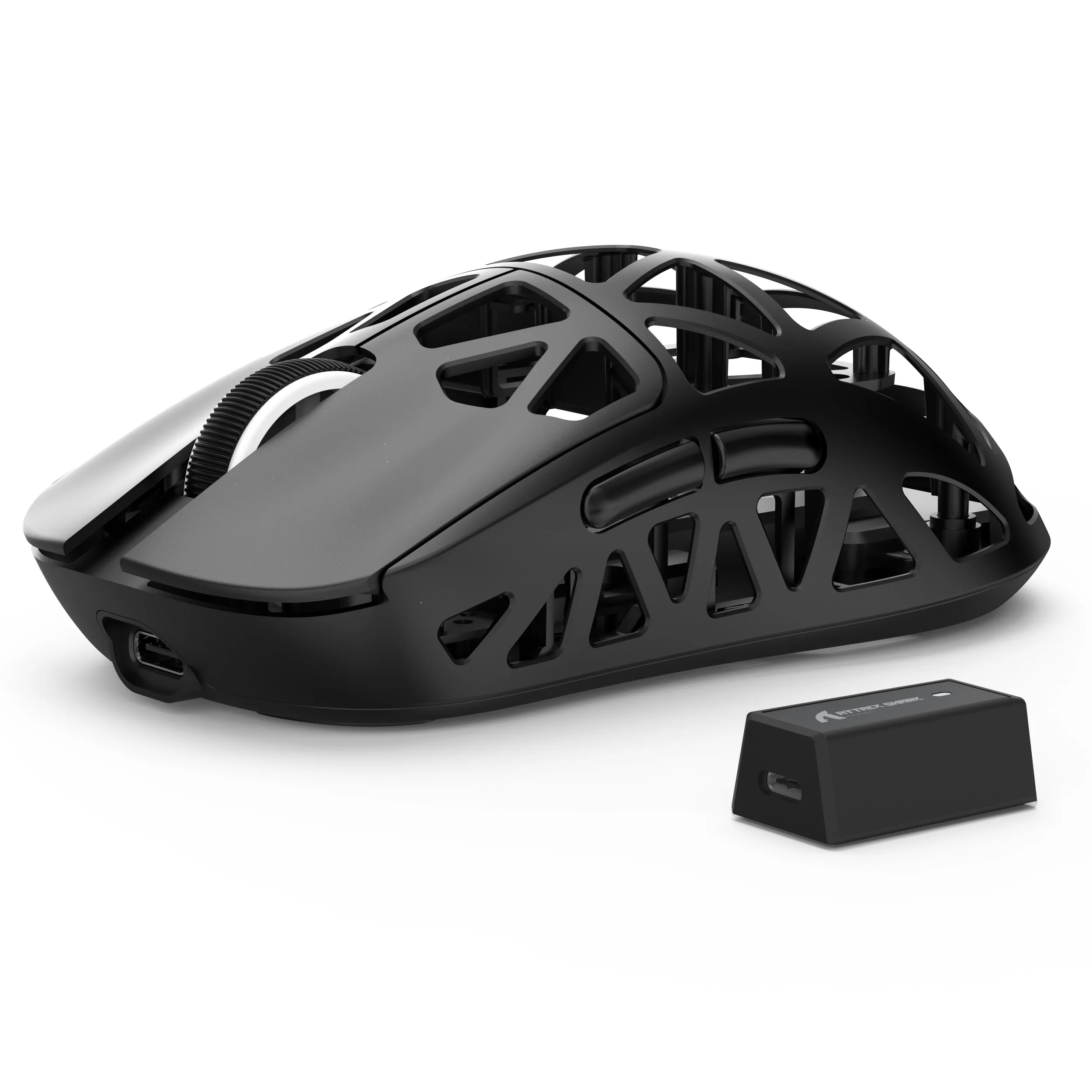 ATTACK SHARK R2 PAW3950 Gaming-Maus aus Magnesiumlegierung, Tri-Mode, 8000 Hz, 42000 DPI, 45 g, ultraleicht, 100 m Klicks, Mikroschalter