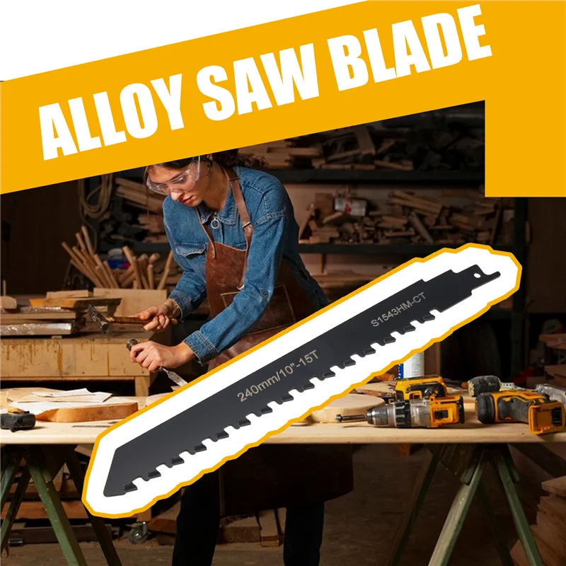 ABRW-Reciprocating Saw Blade Carbide Tungsten Carbide Saw Blade For Cutting Porous Concrete, Fibre Cement