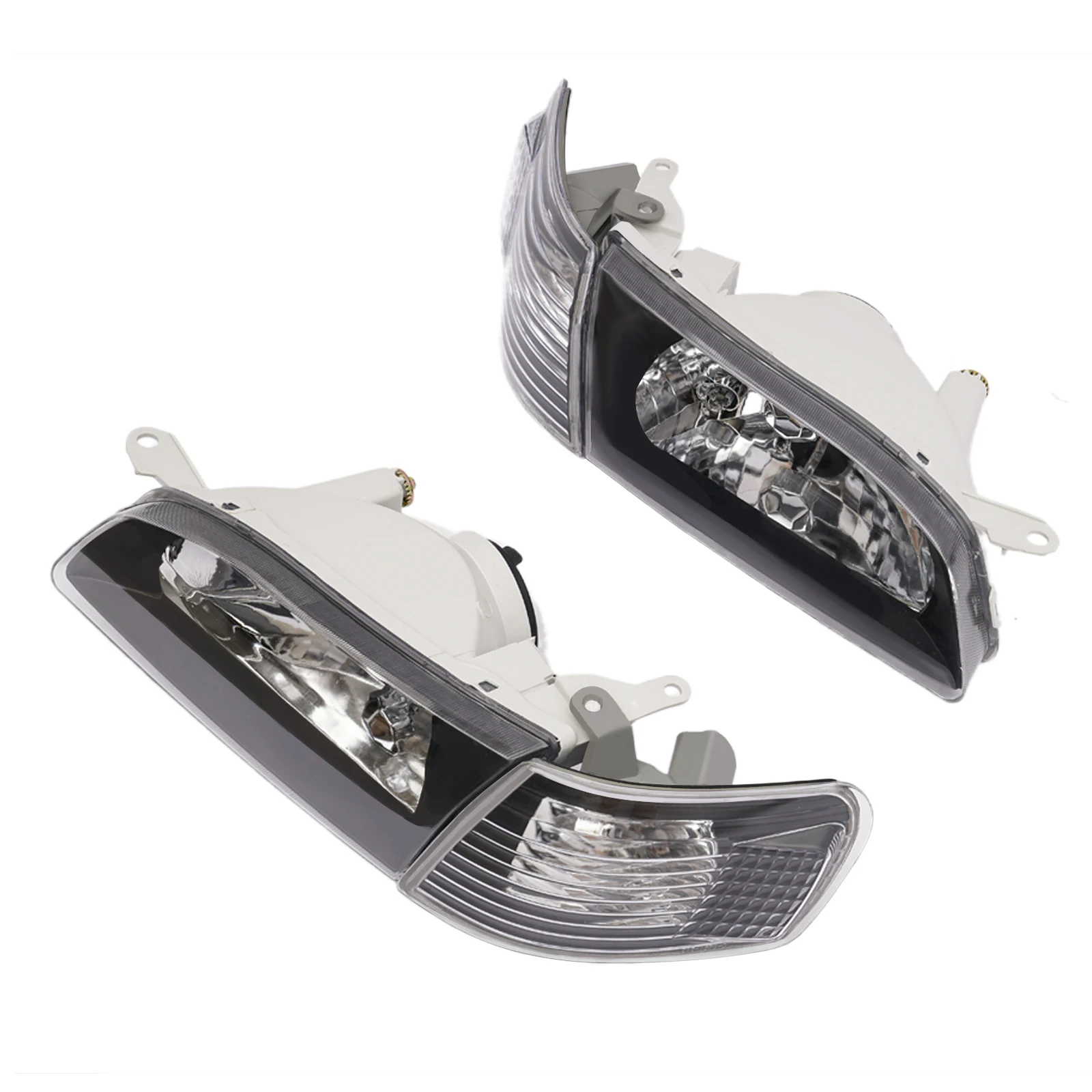 

Pair*Left And Right Headlights Fit For 1995 1999 Toyota Tercel PC Headlights Halogen Lamps 12V Sturdy And Durable Front Lamps