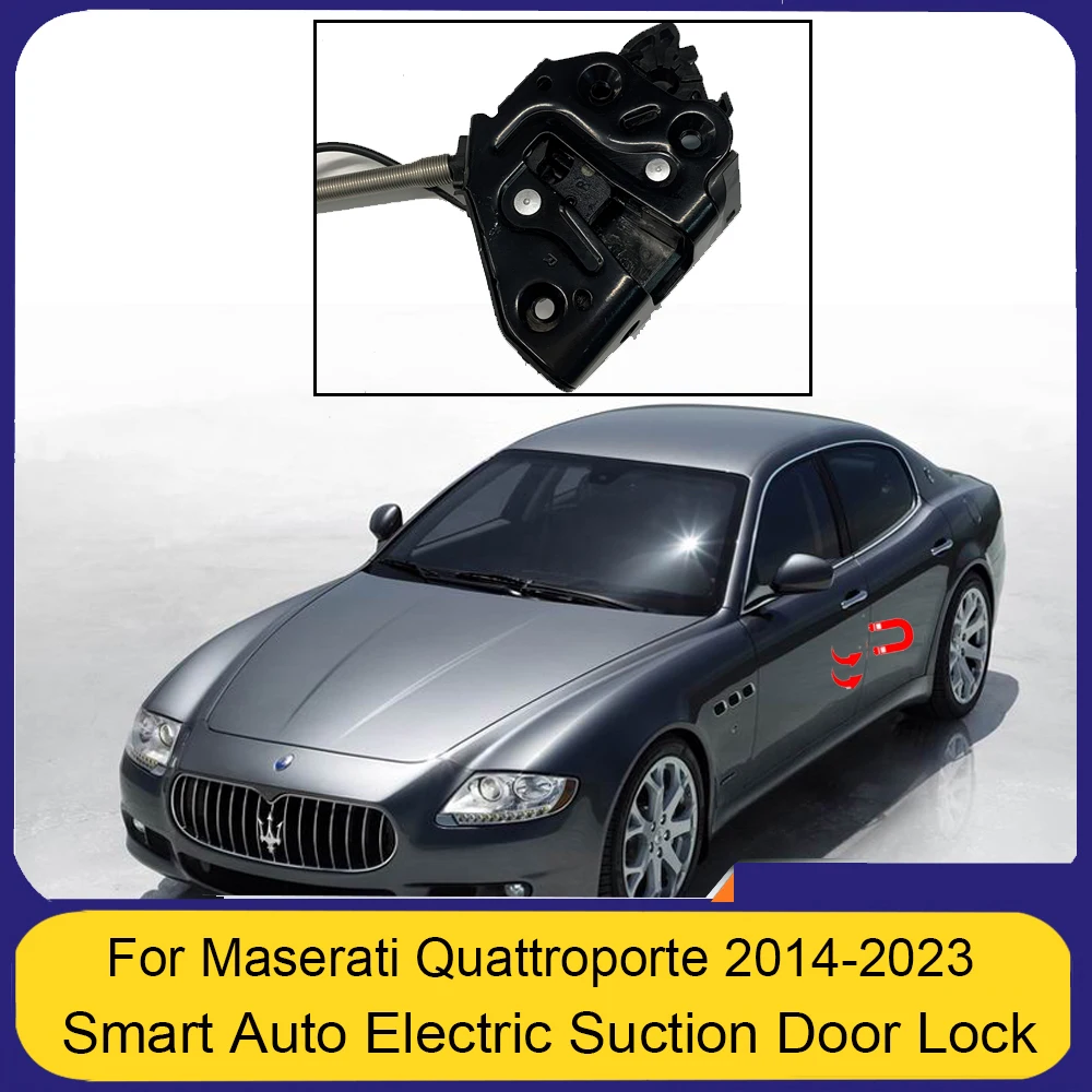 Smart Auto Electric Suction Door Lock For Maserati Levante Quattroporte Ghibli Soft Close Door Super Silence Car Vehicle Door