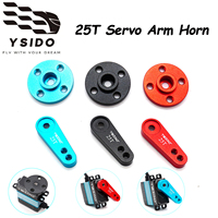 25T Metal Servo Arm Round Servo Arm Disc Horns for MG995 MG996R 1/10 RC Vehicle Futaba HSP Wltoys SCX01 Car Robot Accessories