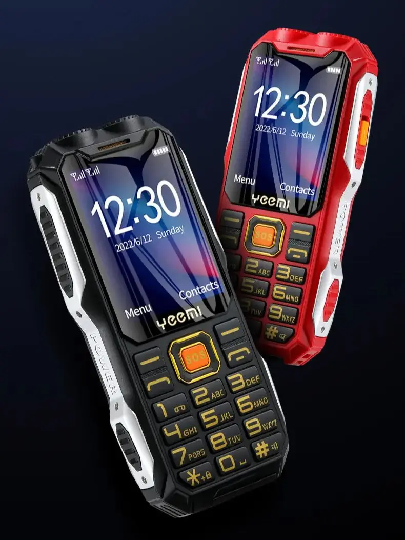 Q8 GSM 2G Rugged Mobile Phone Big Battery Double Flashlight 2.4inch HD Screen Dual Sim Large Button Cheap Cellphone For Elderly